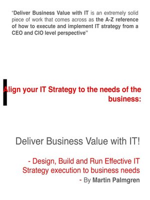 cover image of Align Your IT Strategy to the Needs of the Business